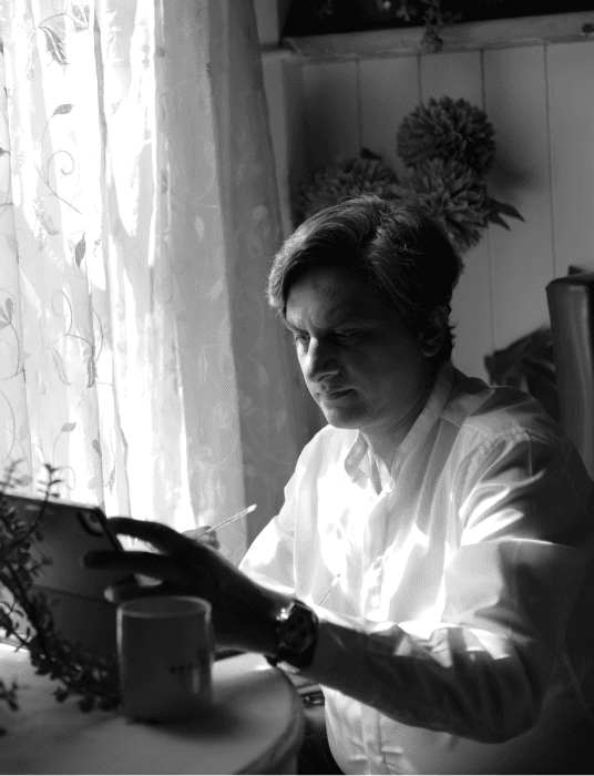 A person bungee jumping off a cliff