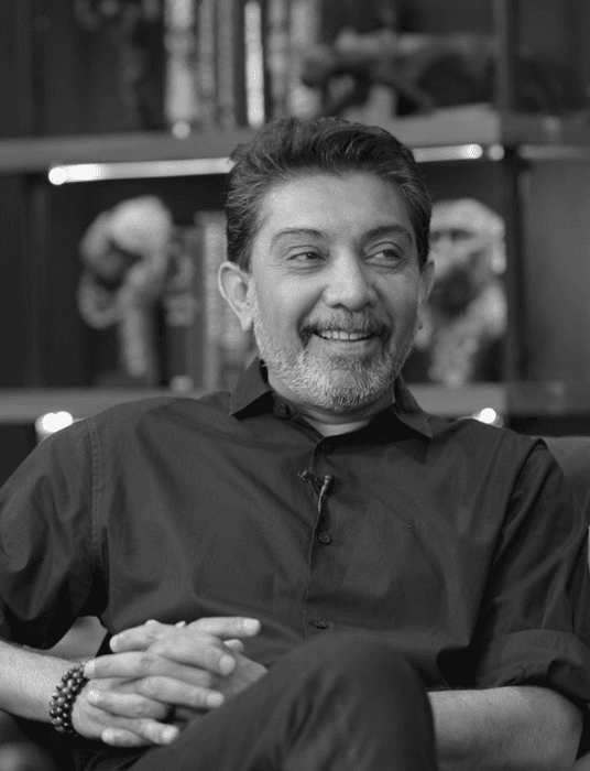 A skyline view of a modern city at sunrise