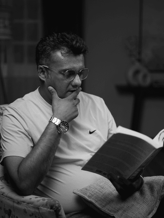 A waterfall cascading through a dense forest